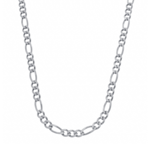 Corrente Prateada Masculina Elo 3 por 1